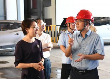 湖南省工會(huì)副主席、黨組成員來我企實(shí)行調(diào)研