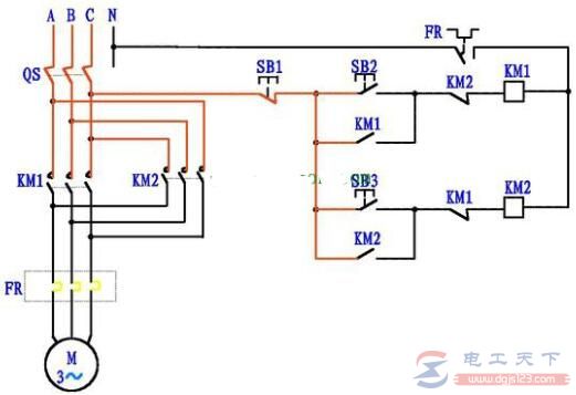 三相電機(jī)正反轉(zhuǎn)控制電路圖及原理詳解9