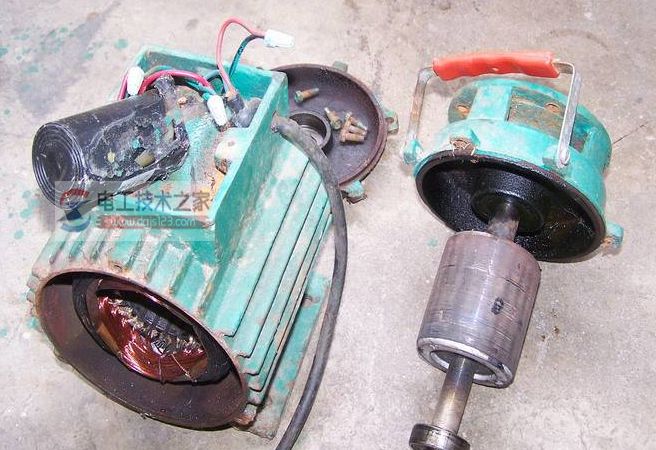 單相容電機(jī)拆卸照片_單相容電機(jī)繞阻損壞